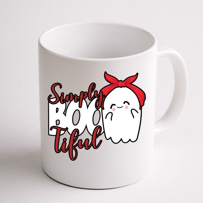 Simply Bootiful Cute Halloween Ghost Front & Back Coffee Mug