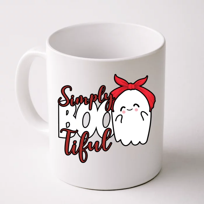 Simply Bootiful Cute Halloween Ghost Front & Back Coffee Mug