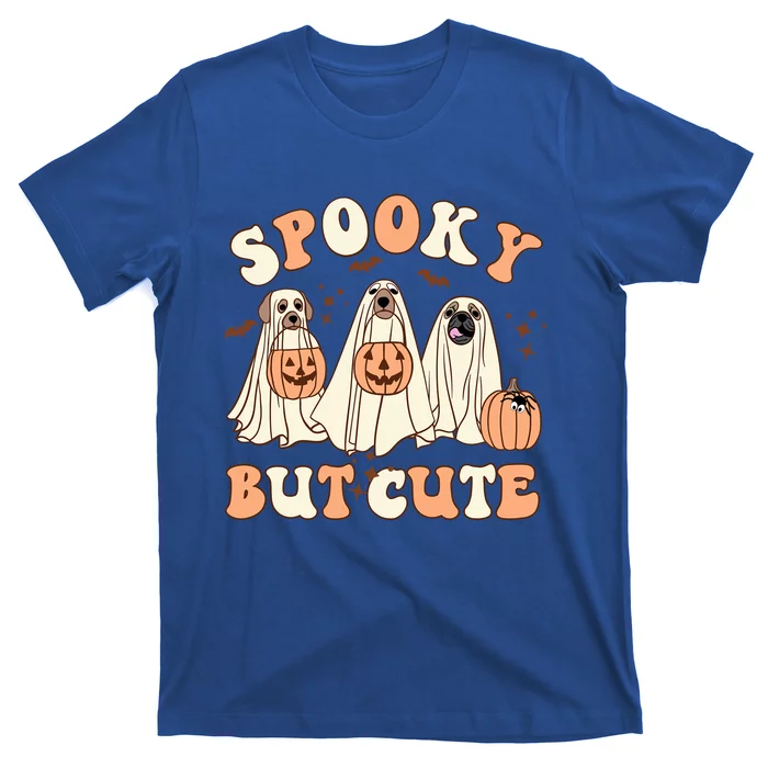 Spooky But Cute Ghost Dog Halloween Pumpkin Trick Or Treat Gift T-Shirt