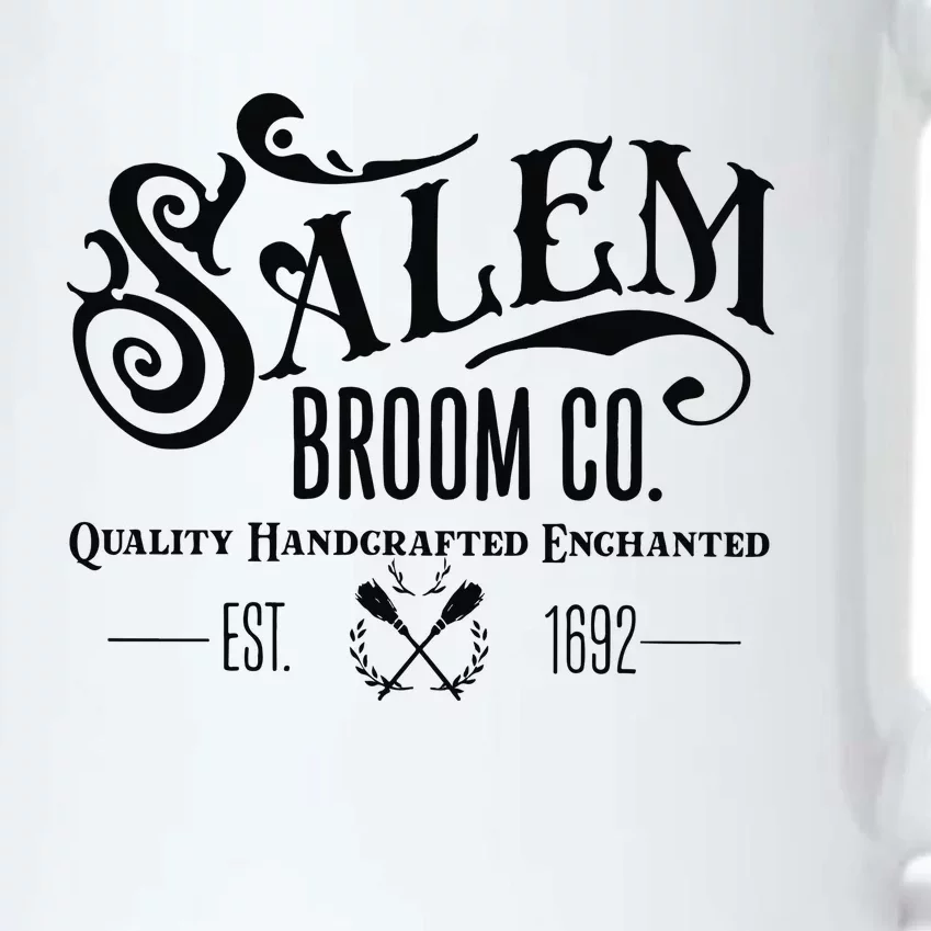 Salem Broom Co Quality Handcrafted Enchanted Est 1692 Black Color Changing Mug