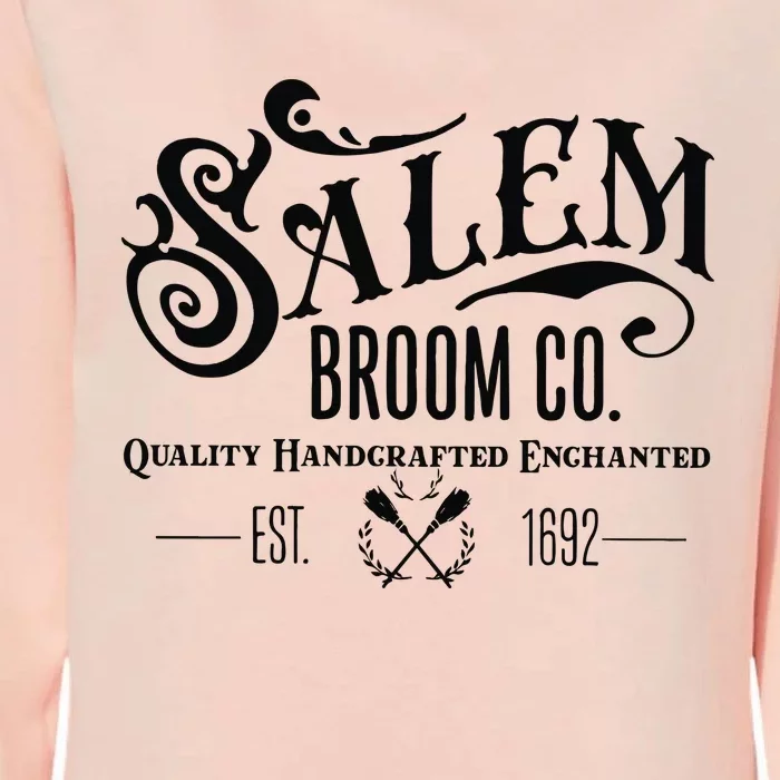 Salem Broom Co Quality Handcrafted Enchanted Est 1692 Womens California Wash Sweatshirt