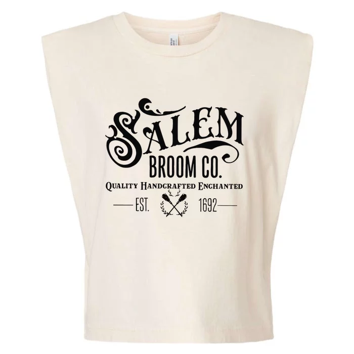 Salem Broom Co Quality Handcrafted Enchanted Est 1692 Garment-Dyed Women's Muscle Tee