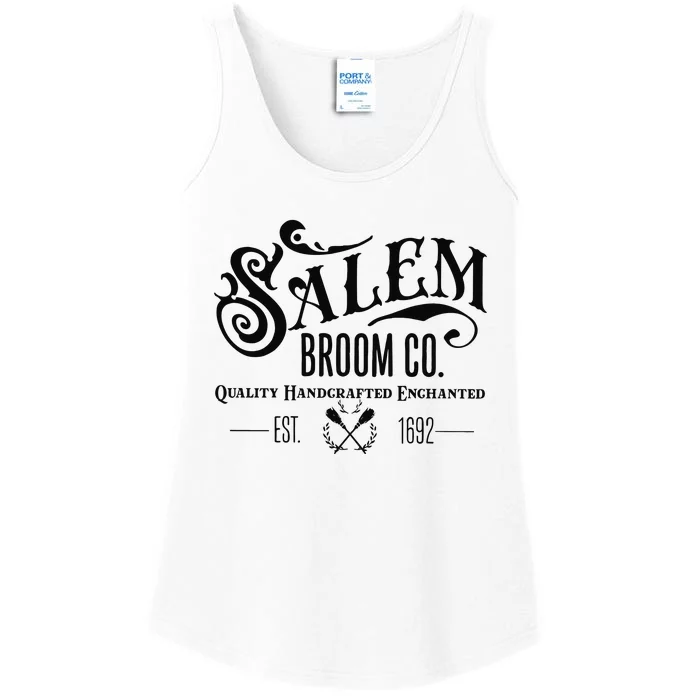 Salem Broom Co Quality Handcrafted Enchanted Est 1692 Ladies Essential Tank