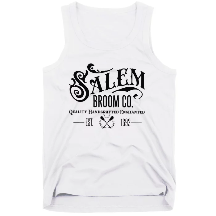 Salem Broom Co Quality Handcrafted Enchanted Est 1692 Tank Top