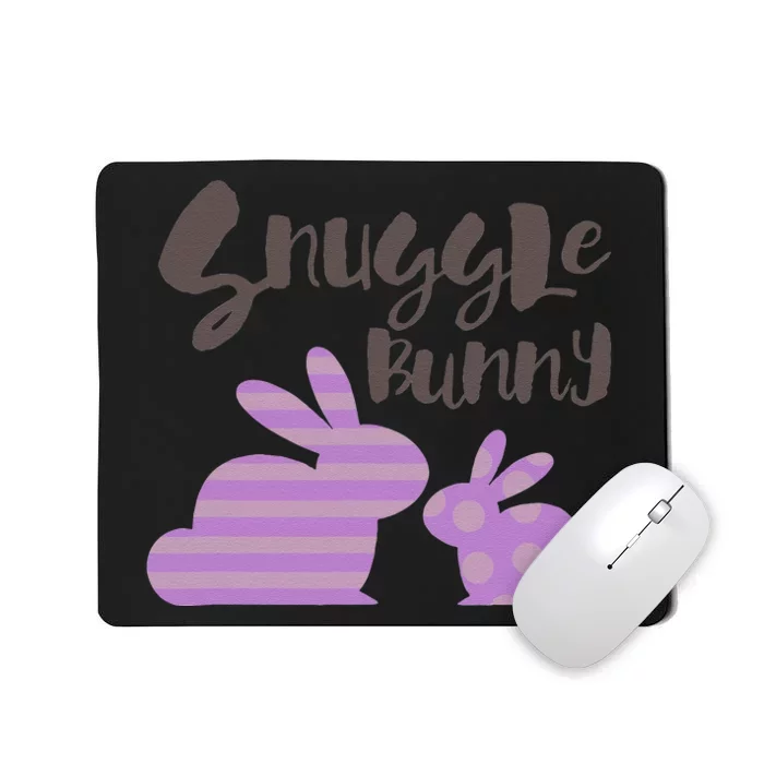 Snuggle Bunny Candy Colored Love Bunnies Mousepad