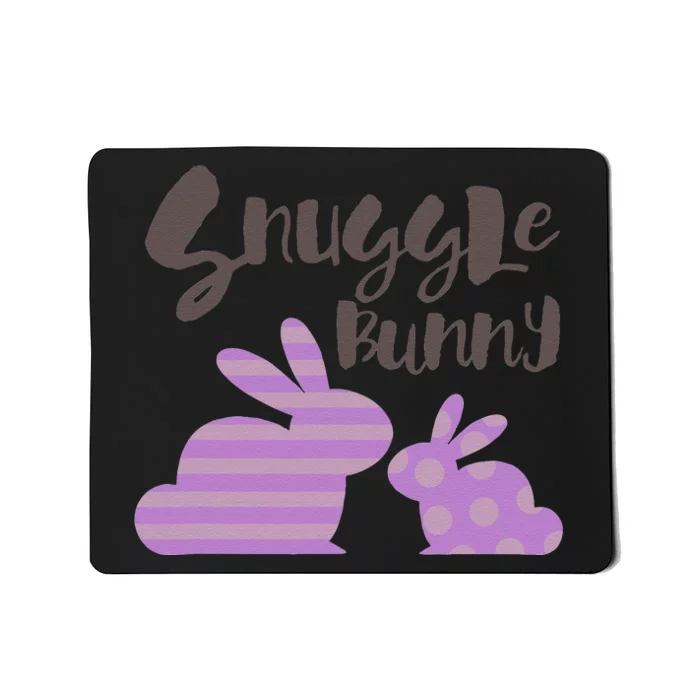 Snuggle Bunny Candy Colored Love Bunnies Mousepad