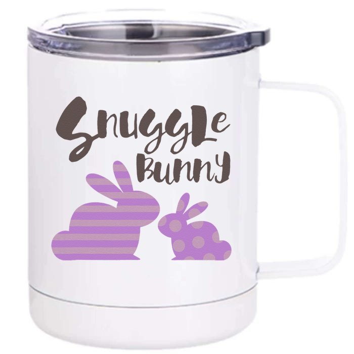 Snuggle Bunny Candy Colored Love Bunnies Front & Back 12oz Stainless Steel Tumbler Cup