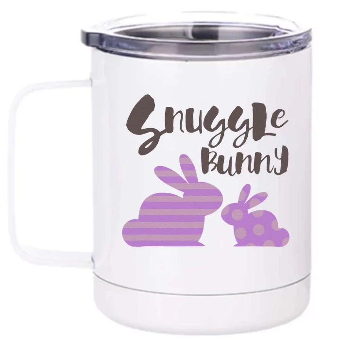 Snuggle Bunny Candy Colored Love Bunnies Front & Back 12oz Stainless Steel Tumbler Cup