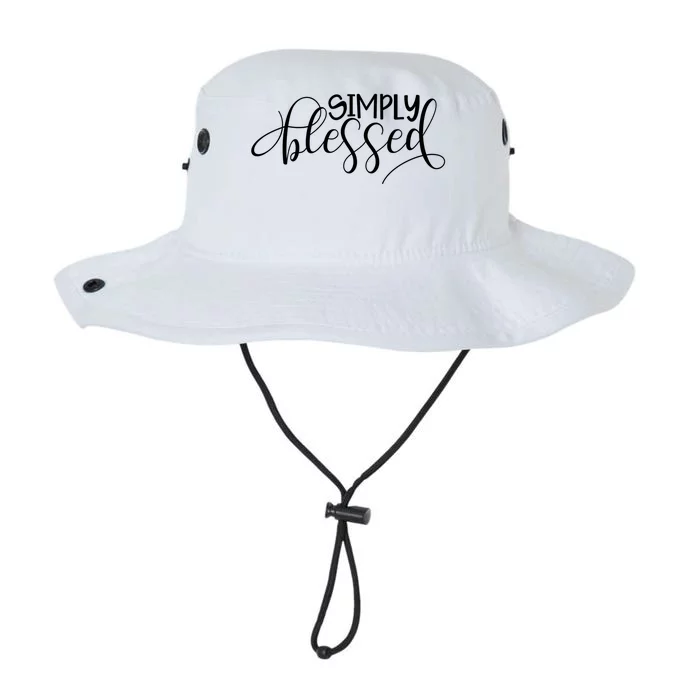 Simply Blessed Christian Faith Quote Thanksgiving Funny Gift Legacy Cool Fit Booney Bucket Hat