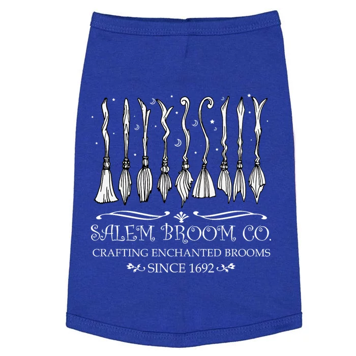 Salem Broom Company For A Halloween Fan Doggie Tank