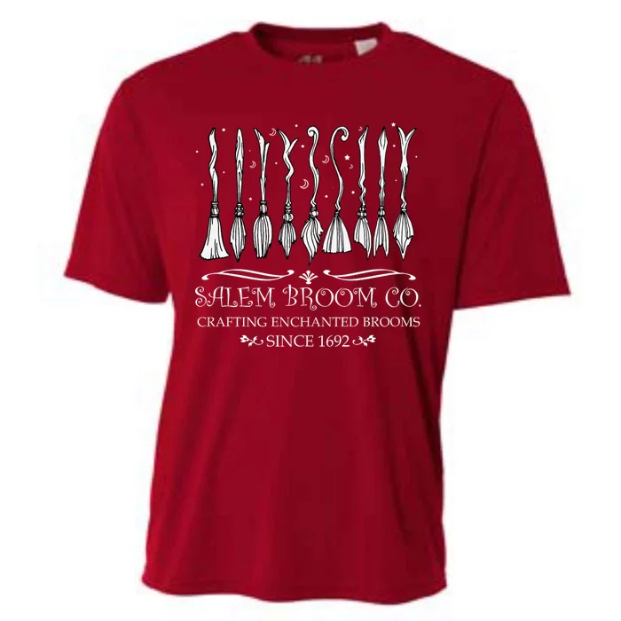 Salem Broom Company For A Halloween Fan Cooling Performance Crew T-Shirt