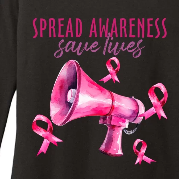 Support Breast Cancer Awareness Womens CVC Long Sleeve Shirt