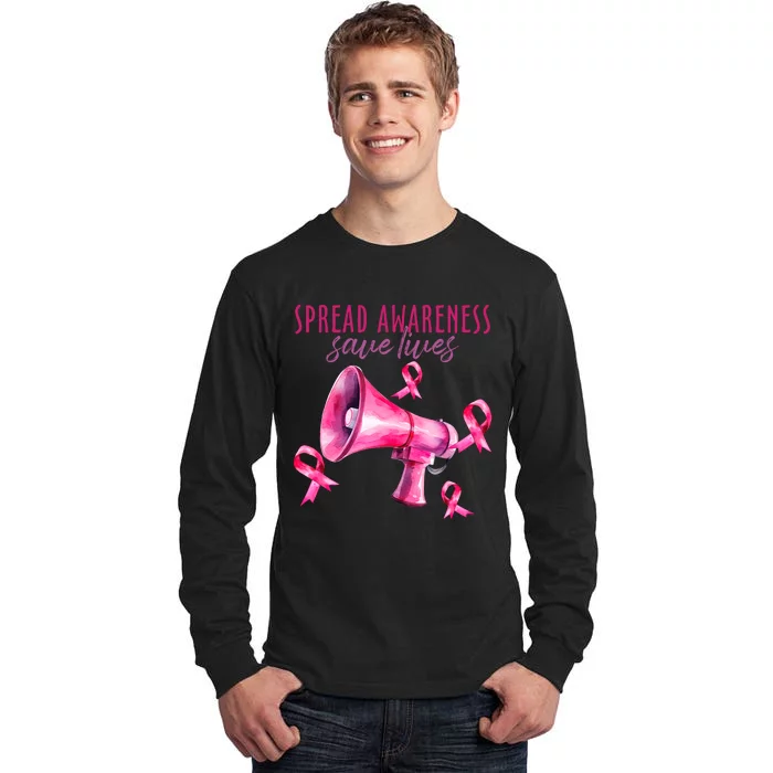 Support Breast Cancer Awareness Tall Long Sleeve T-Shirt