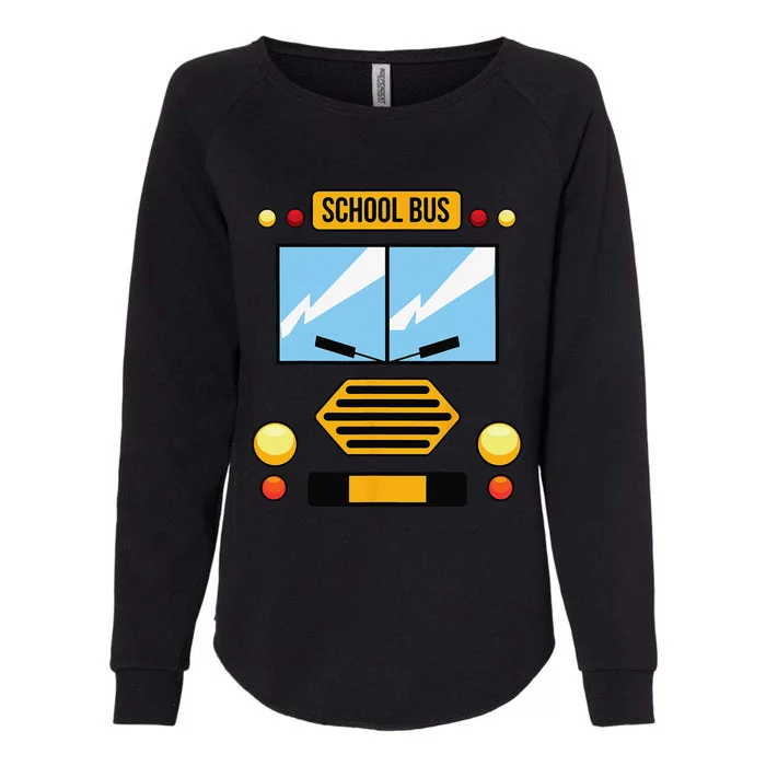 School Bus Costume Cool Easy Vehicle Halloween Gift Womens California Wash Sweatshirt