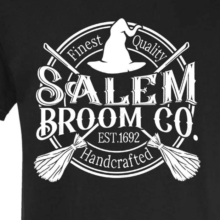 Salem Broom Company Est 1692 Halloween Classic Funny Witch Garment-Dyed Heavyweight T-Shirt