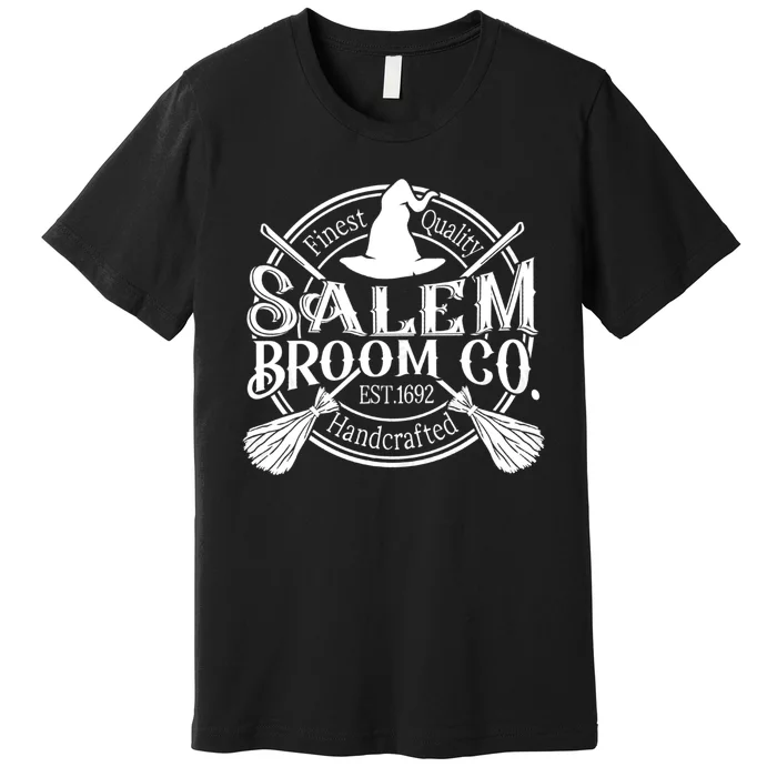 Salem Broom Company Est 1692 Halloween Classic Funny Witch Premium T-Shirt