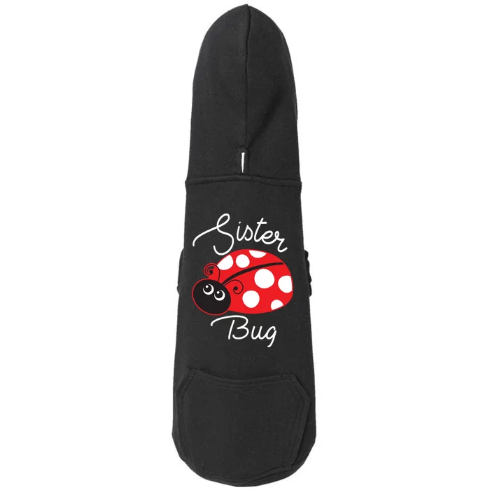 Sister Bug Cute Ladybug Doggie 3-End Fleece Hoodie