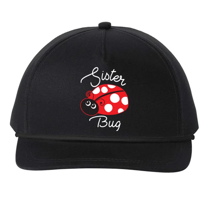 Sister Bug Cute Ladybug Snapback Five-Panel Rope Hat