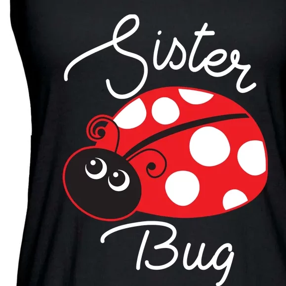 Sister Bug Cute Ladybug Ladies Essential Flowy Tank