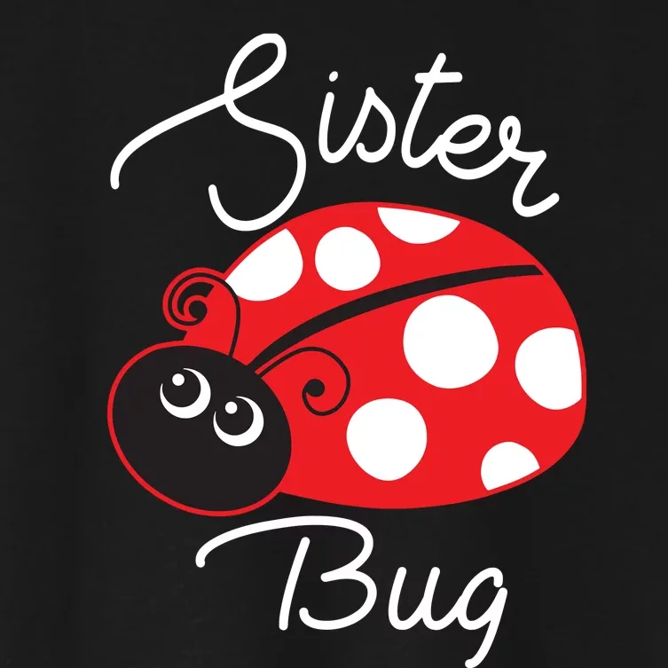 Sister Bug Cute Ladybug Women's Crop Top Tee