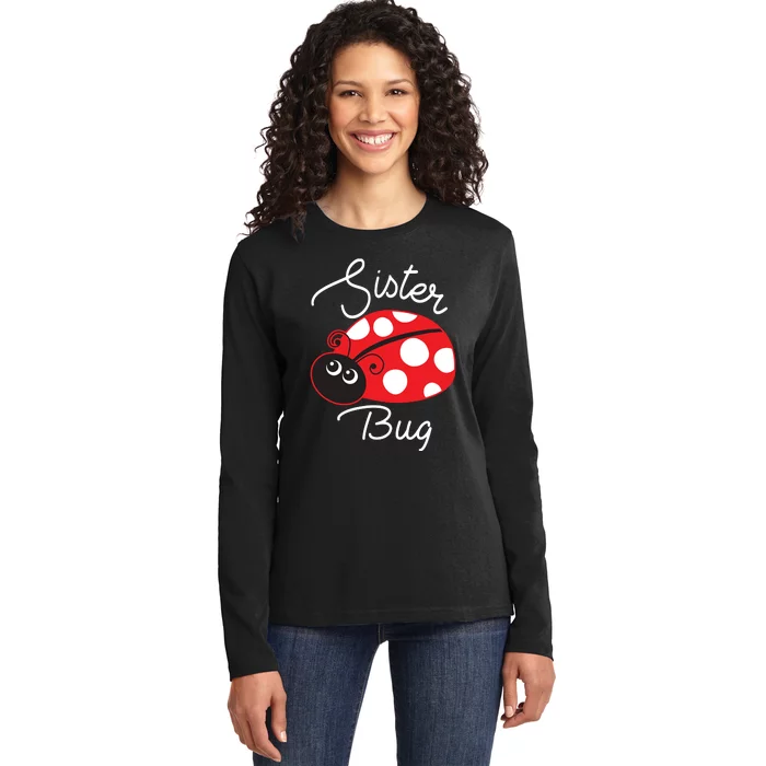 Sister Bug Cute Ladybug Ladies Long Sleeve Shirt