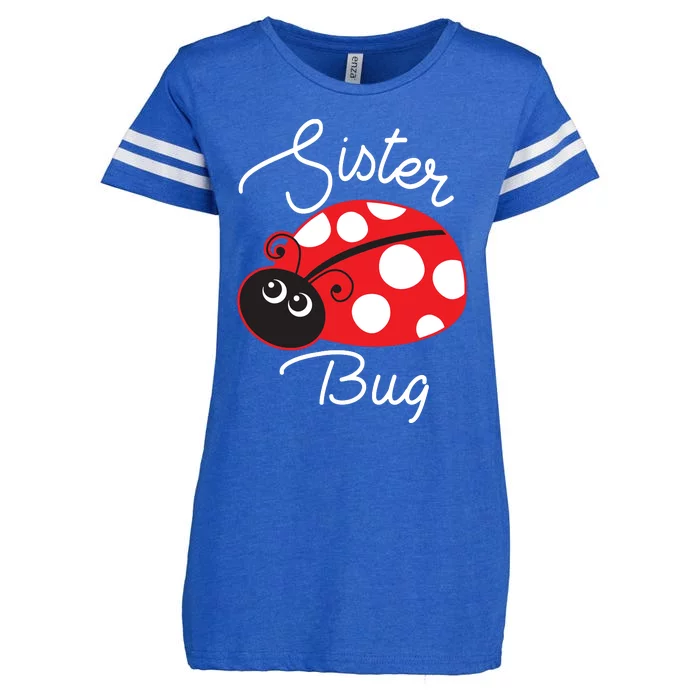 Sister Bug Cute Ladybug Enza Ladies Jersey Football T-Shirt