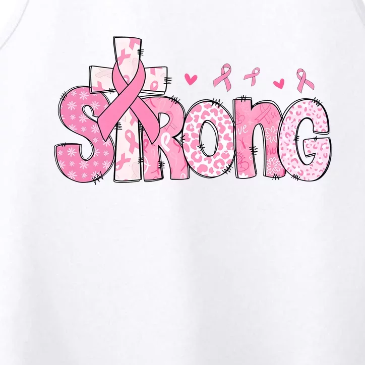 Strong Breast Cancer Awareness Month Performance Tank