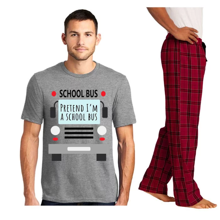 School Bus Costume Funny Halloween Pajama Set