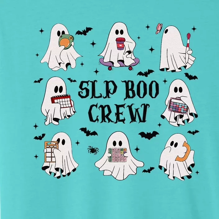 Slp Boo Crew Halloween Ghost Speech Therapy Speech Pathology ChromaSoft Performance T-Shirt