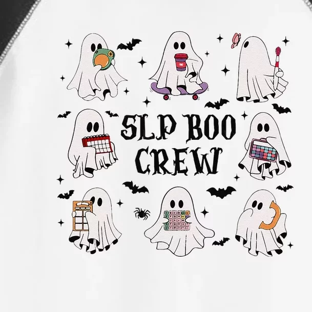 Slp Boo Crew Halloween Ghost Speech Therapy Speech Pathology Toddler Fine Jersey T-Shirt