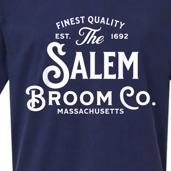 Salem Broom Company Est 1692 Halloween Classic Funny Witch Sueded Cloud Jersey T-Shirt