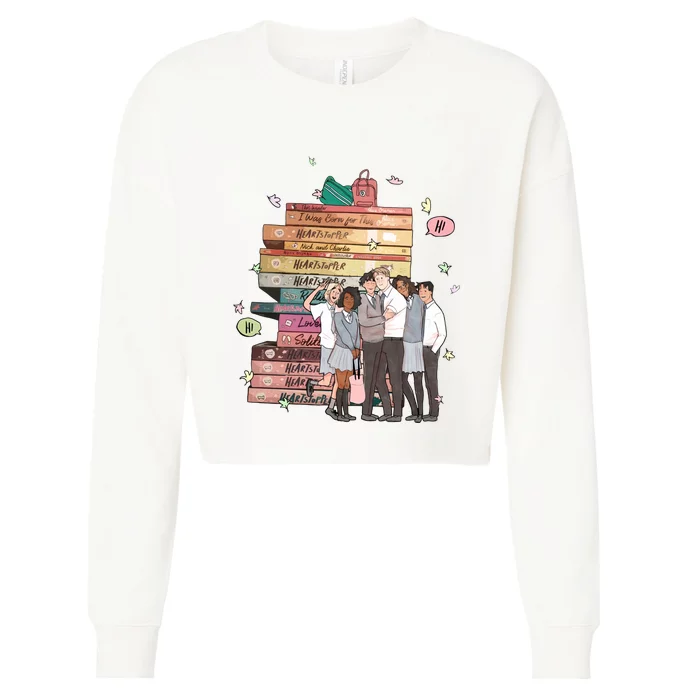 Series Book Charlie And Nick Bookish Charlie Oseman Cropped Pullover Crew