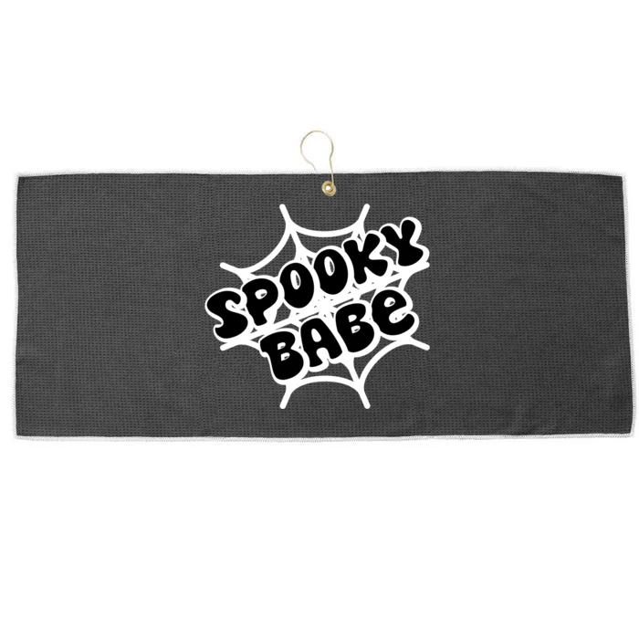 Spooky Babe Cute Halloween Party Costume Large Microfiber Waffle Golf Towel