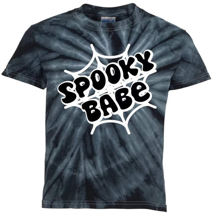 Spooky Babe Cute Halloween Party Costume Kids Tie-Dye T-Shirt