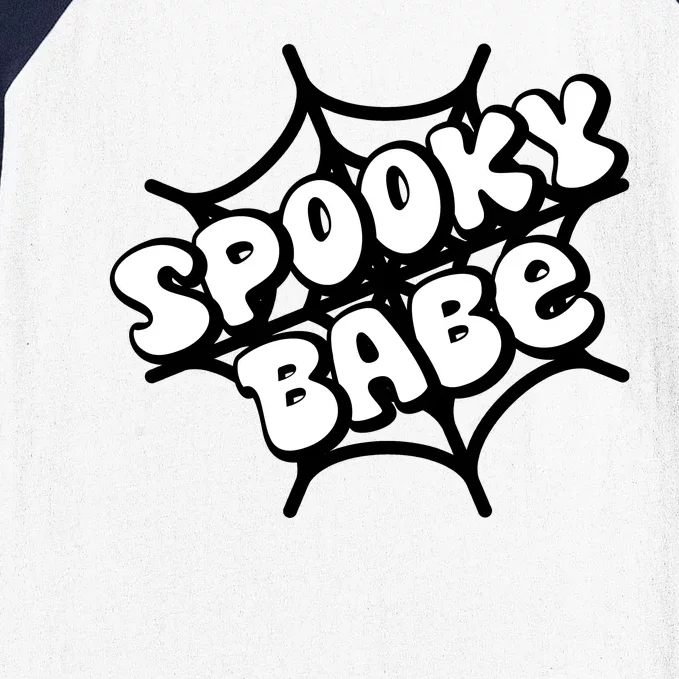 Spooky Babe Cute Halloween Party Costume Baseball Sleeve Shirt