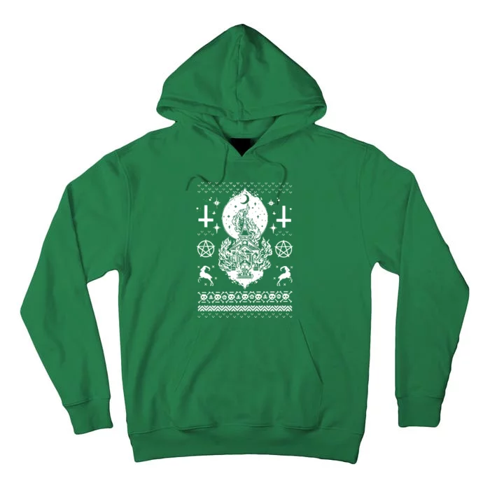 Synagogue Burning Church Christmas Ugly Tall Hoodie