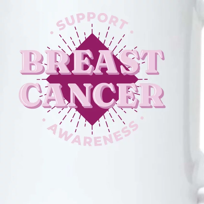 Support Breast Cancer Awareness Black Color Changing Mug