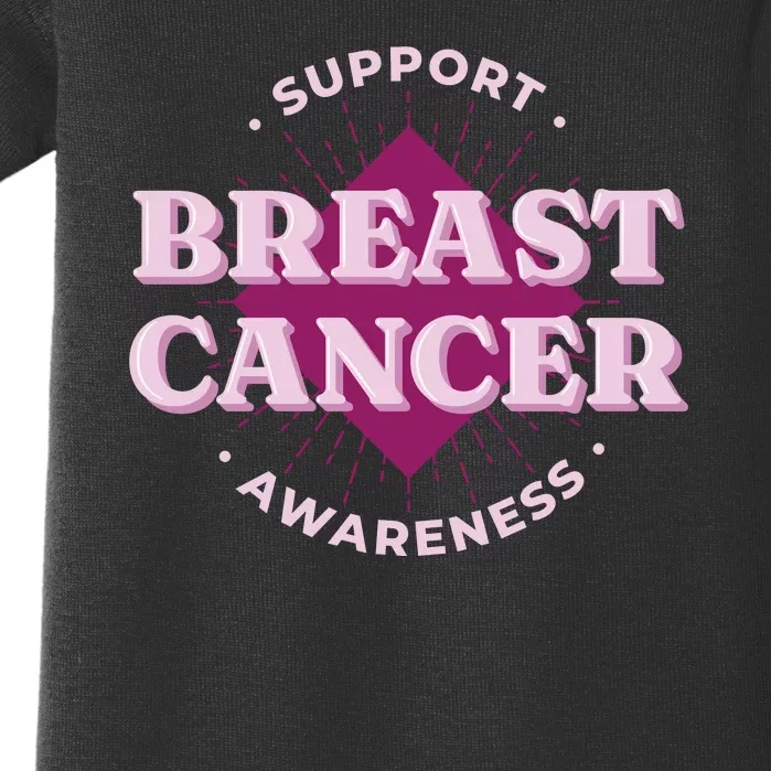 Support Breast Cancer Awareness Baby Bodysuit