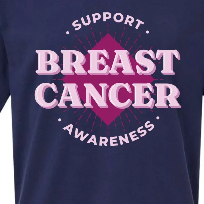 Support Breast Cancer Awareness Sueded Cloud Jersey T-Shirt