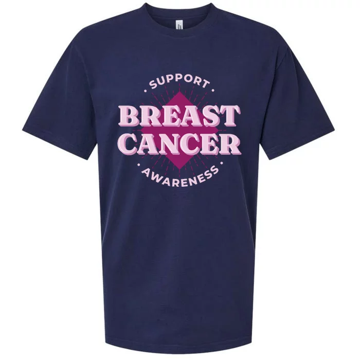 Support Breast Cancer Awareness Sueded Cloud Jersey T-Shirt