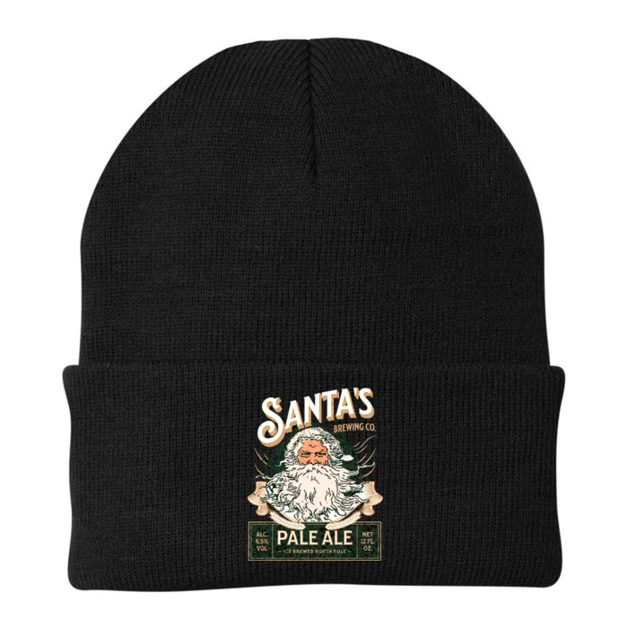 SantaS Brewing Company Pale Ale Fun Christmas Beer Drinking Knit Cap Winter Beanie