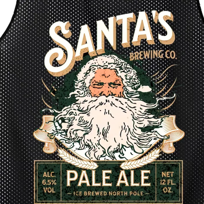 SantaS Brewing Company Pale Ale Fun Christmas Beer Drinking Mesh Reversible Basketball Jersey Tank