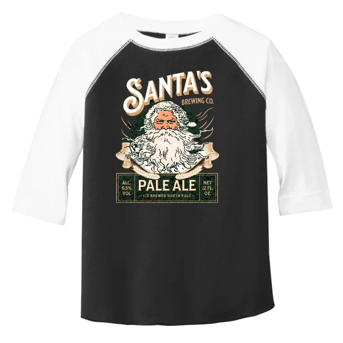 SantaS Brewing Company Pale Ale Fun Christmas Beer Drinking Toddler Fine Jersey T-Shirt