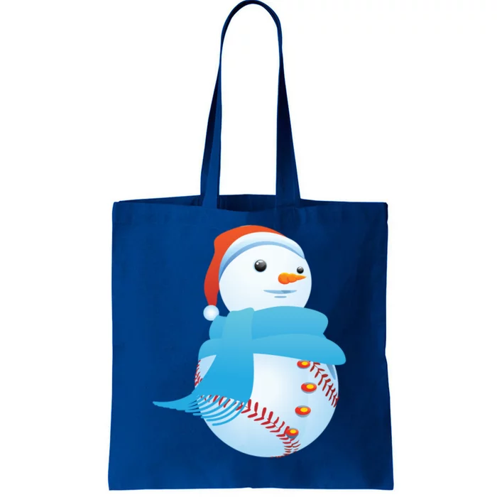 Snow Baseball Christmas Yule Sports Lovers Gift Cool Gift Tote Bag