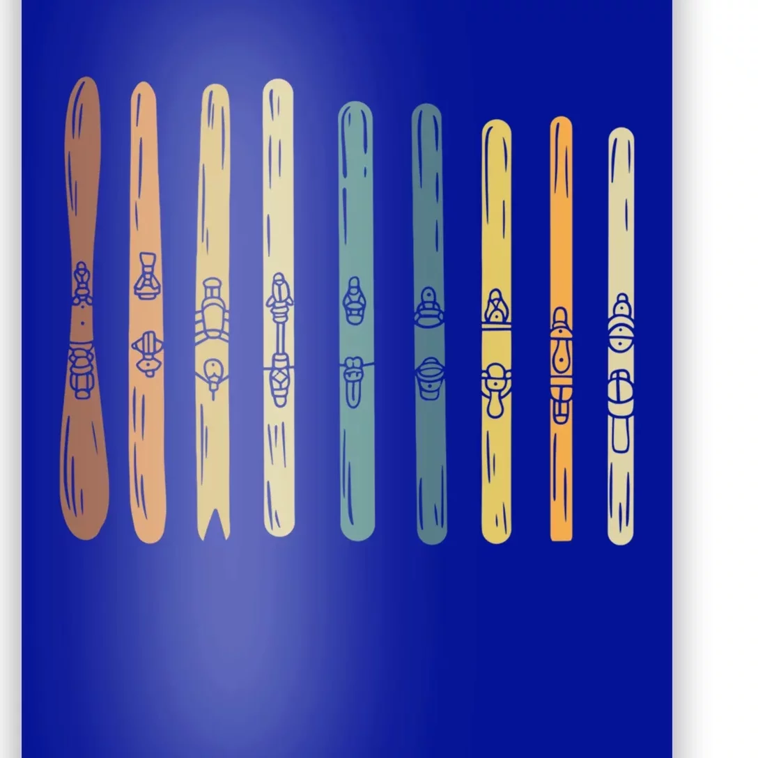 Ski Boards Collection Design Ski Lover Skiing Meaningful Gift Poster