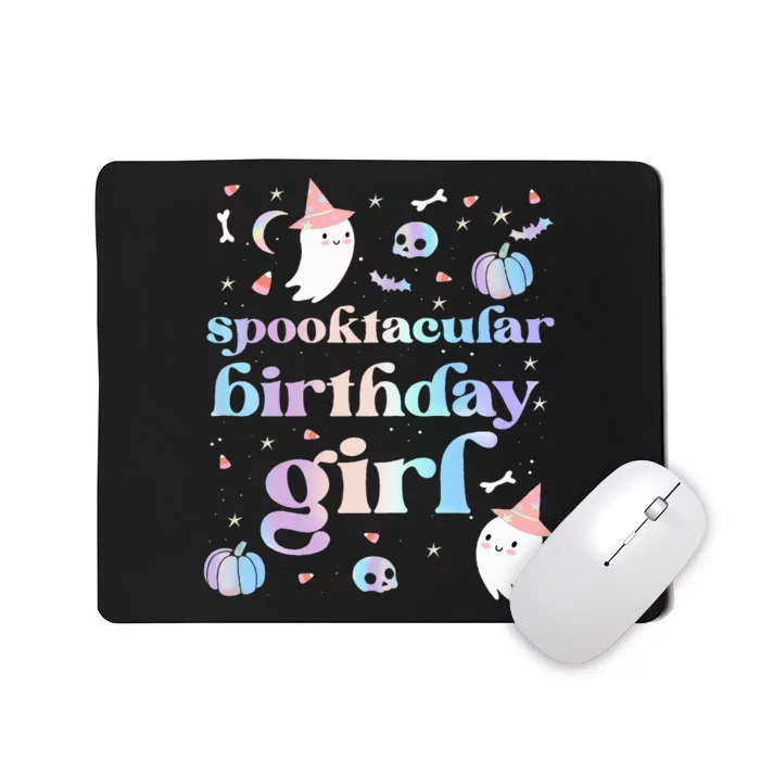 Spooktacular Birthday Cute Ghost Halloween Party Retro Mousepad