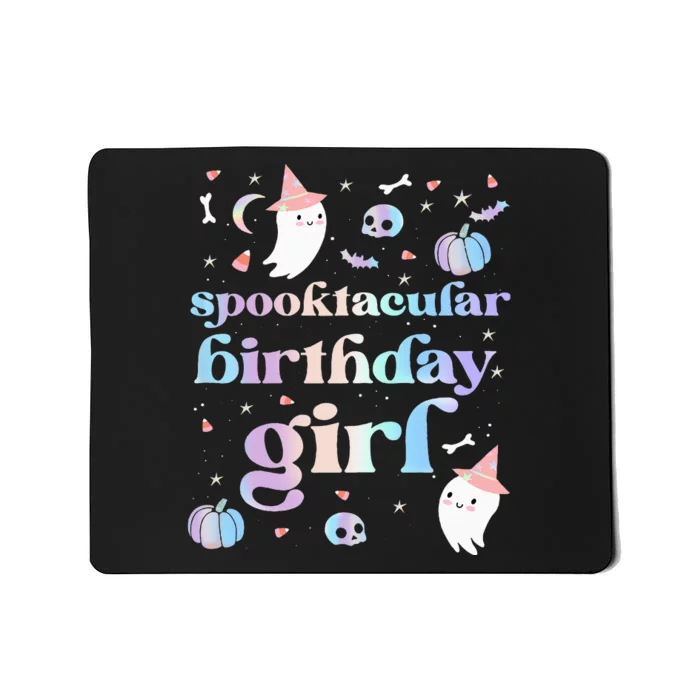 Spooktacular Birthday Cute Ghost Halloween Party Retro Mousepad