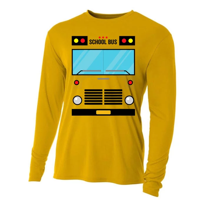 School Bus Costume Simple Halloween Costume Cooling Performance Long Sleeve Crew