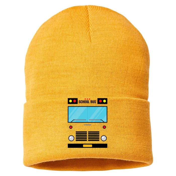 School Bus Costume Simple Halloween Costume Sustainable Knit Beanie