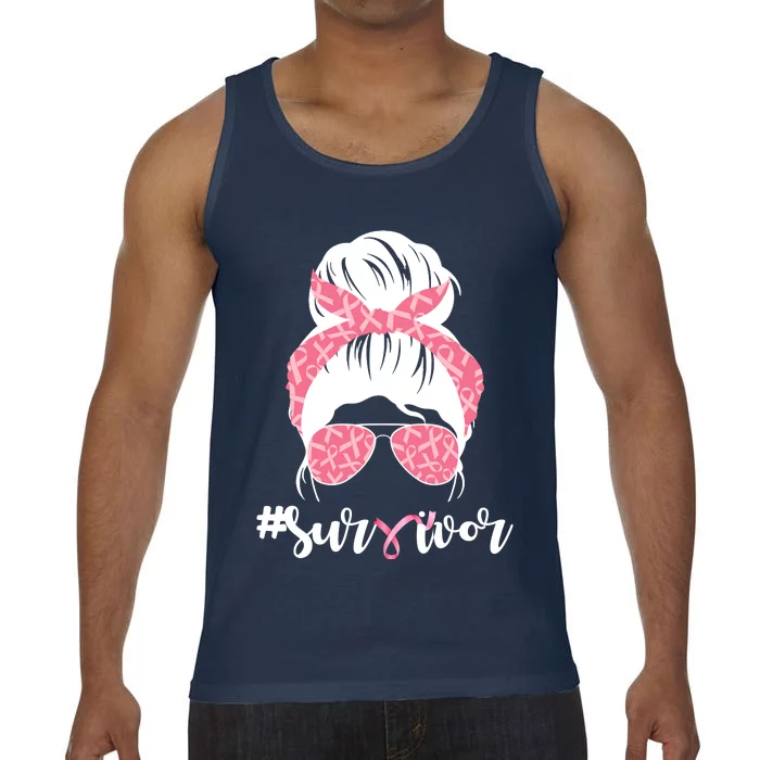 Survivor Breast Cancer Girl Comfort Colors® Tank Top